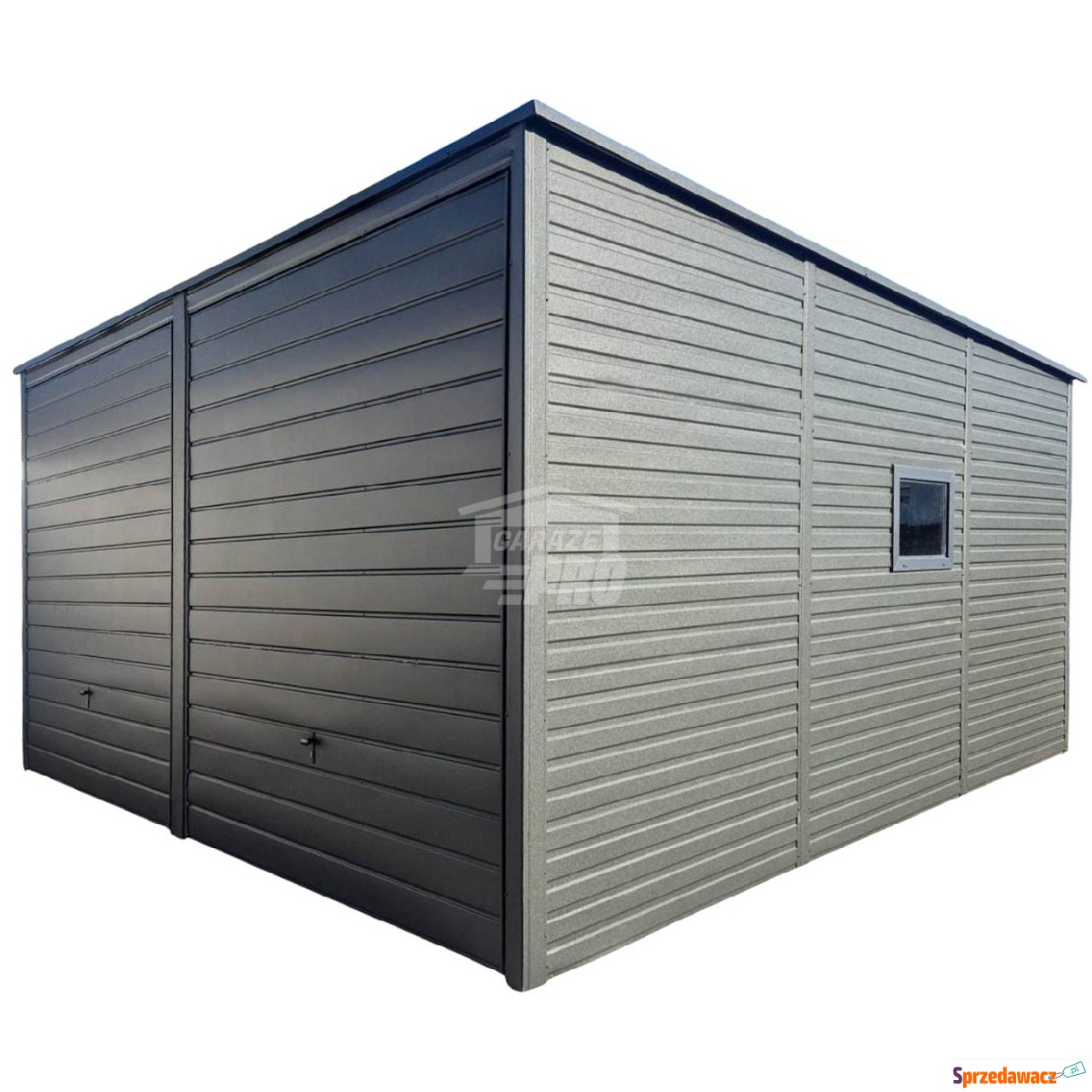 Garaż blaszany 6x6m 2x brama u...