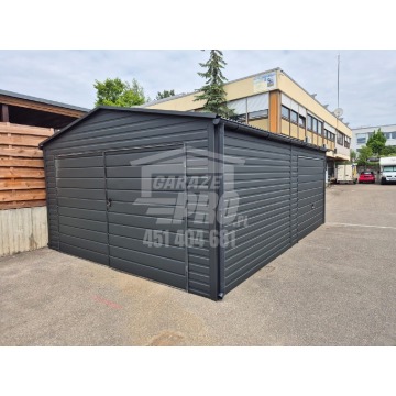 Garaż blaszany 3,5x5 2x Brama - Antracyt - Dach... - Garaże i wiaty - Opole - zdjęcie 2