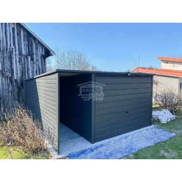 Garaż blaszany 3x4m - wiata 1m - Brama uchylna... - Garaże i wiaty - Białystok - zdjęcie 3