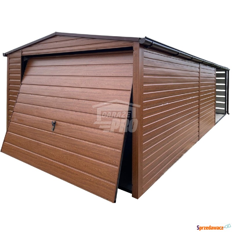 Garaż blaszany 3,5x4,5 + wiata 3,5x2m Brama okno... - Garaże i wiaty - Radom