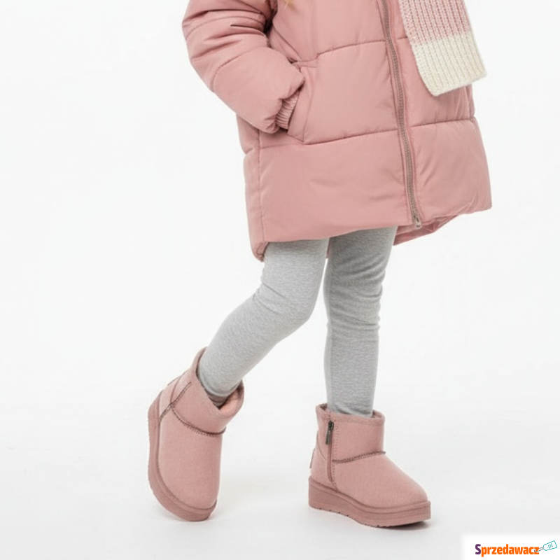 Różowe Śniegowce Big Star Ocieplane Buty Dzie... - Buty zimowe dziecięce - Ełk
