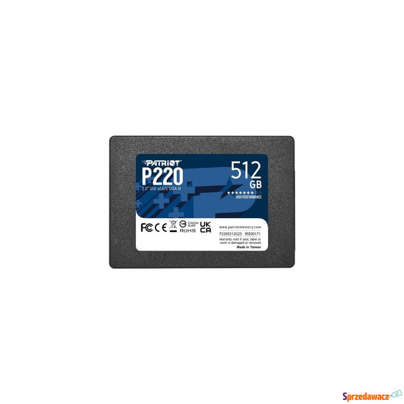 SSD PATRIOT P220 512GB SATA3 2,5