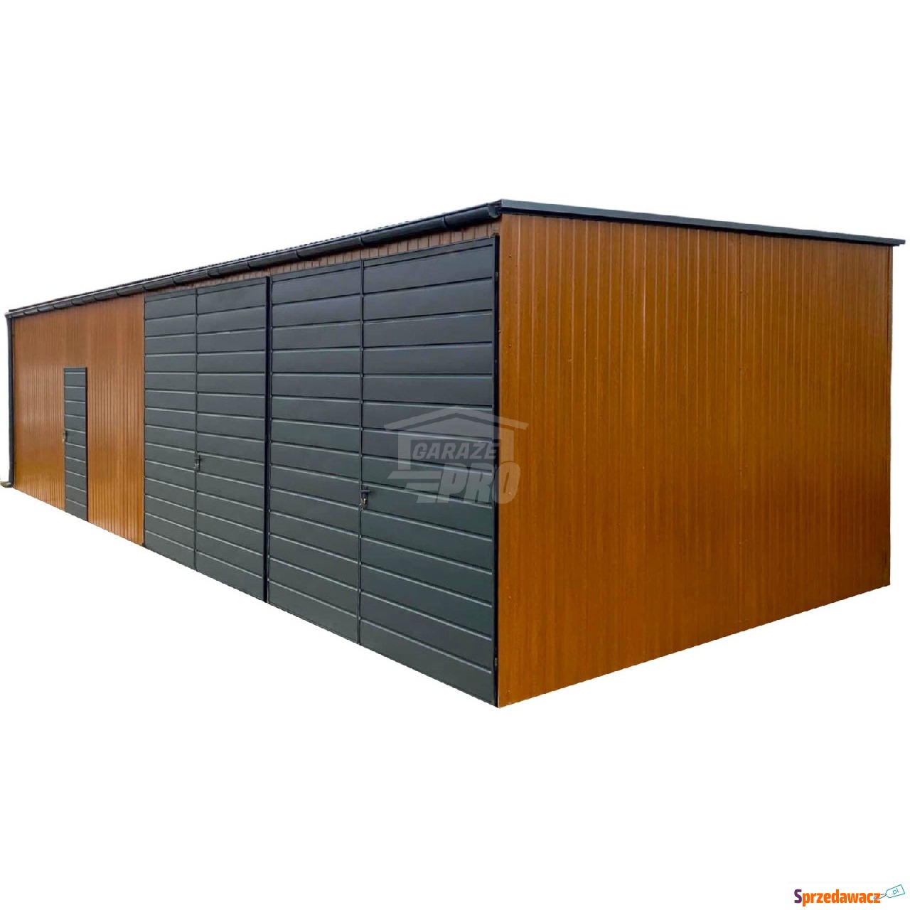 Garaż blaszany 12x6m- 2x Brama...