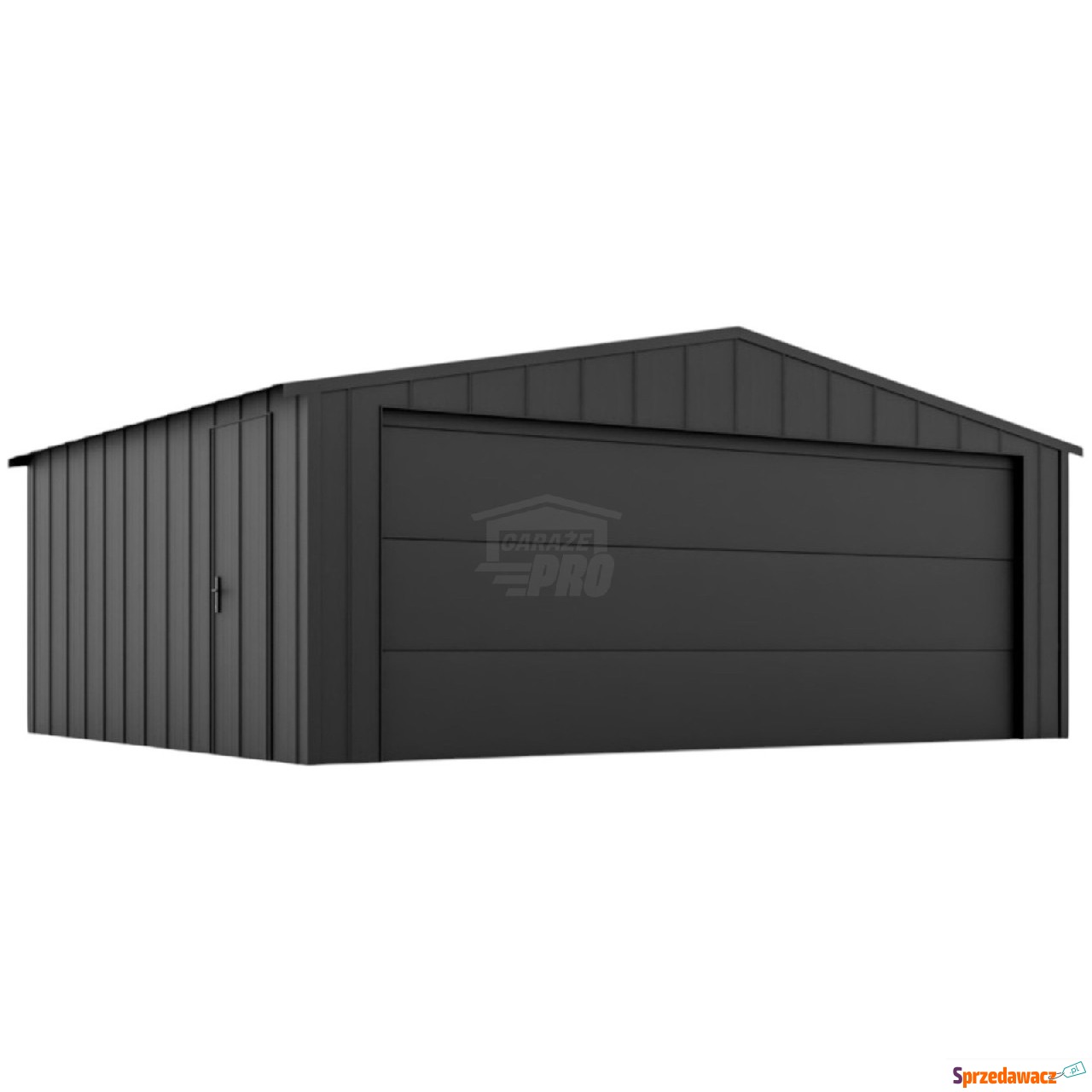 Garaż blaszany 6x4 brama segme...