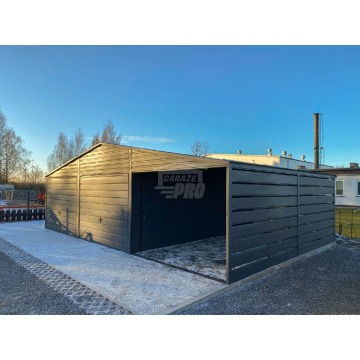Garaż blaszany 6x6m - wiata 3m - 2x Brama - drzwi... - Garaże i wiaty - Siedlce - zdjęcie 3