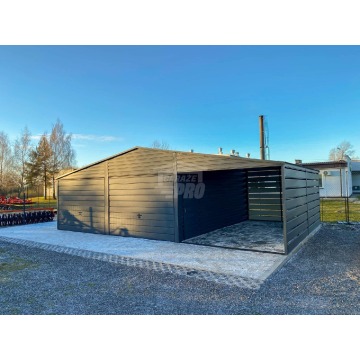Garaż blaszany 6x6m - wiata 3m - 2x Brama - drzwi... - Garaże i wiaty - Siedlce - zdjęcie 2