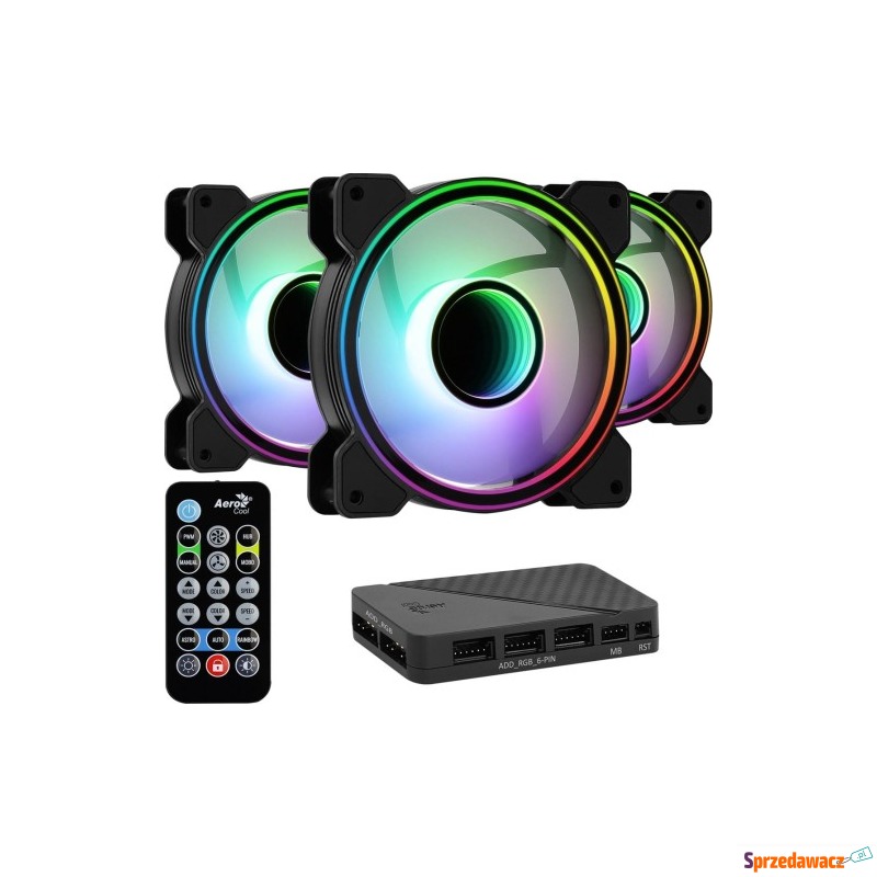 Wentylator + Hub AEROCOOL PGS MIRAGE 12 ARGB PRO... - Chłodzenie (Wiatraki,... - Kraków
