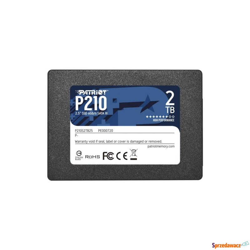 SSD Patriot P210 2TB SATA3 2.5 - Dyski twarde - Rzeszów