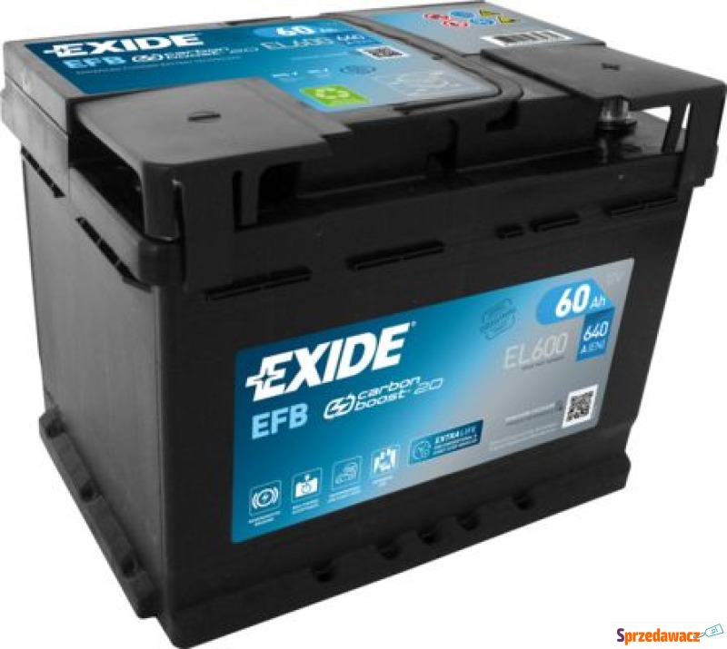 Akumulator 60Ah 640A Exide Start...