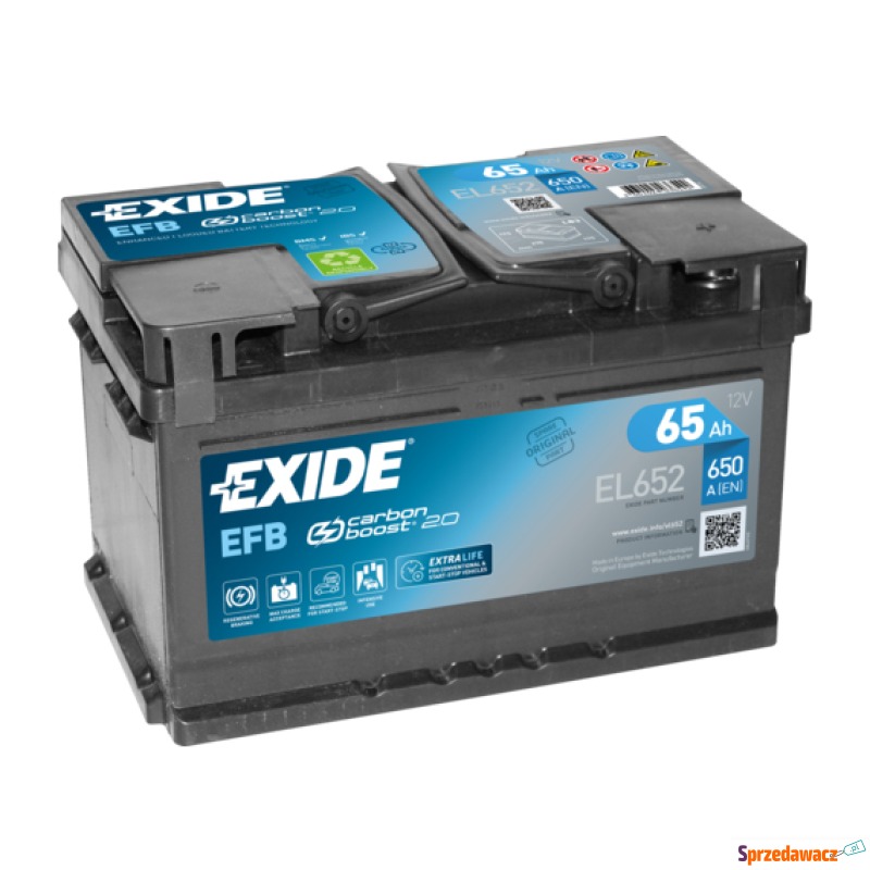 Akumulator 65Ah 650A EFB Exide...