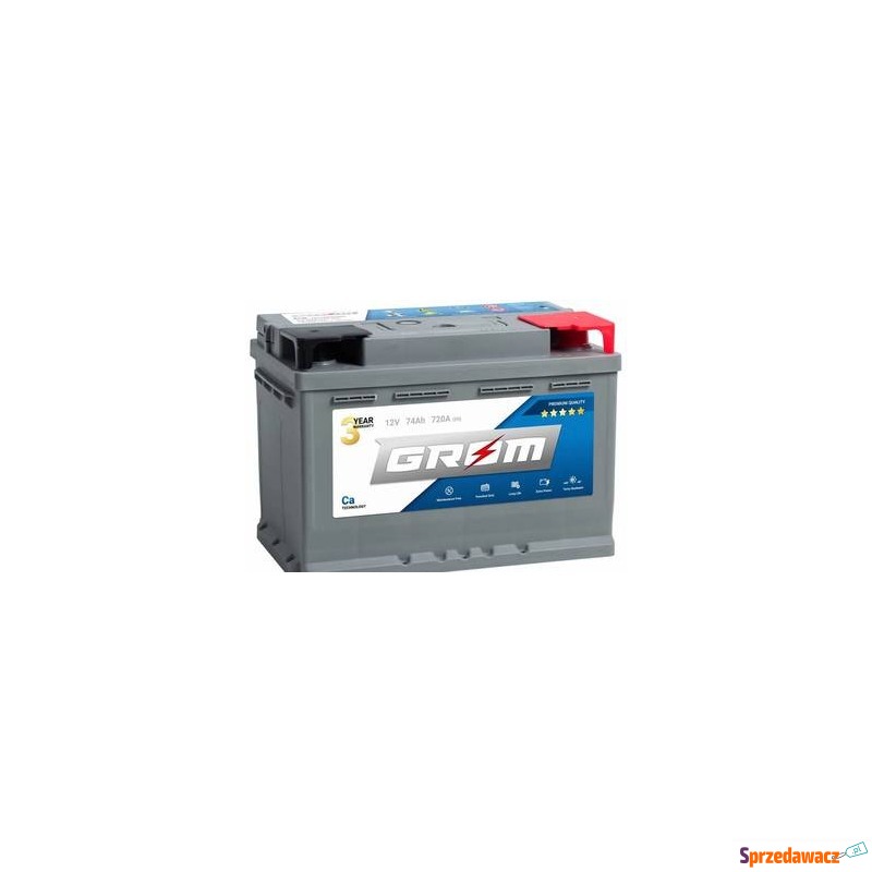 Akumulator 74Ah 720A GROM Premium