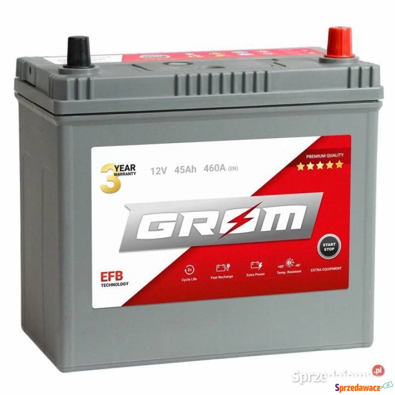 Akumulator 45Ah 460A GROM efb...