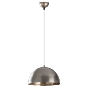 SELSEY Lampa wisząca Theyro półokrągła średnica 30 cm srebrna - Genesis
