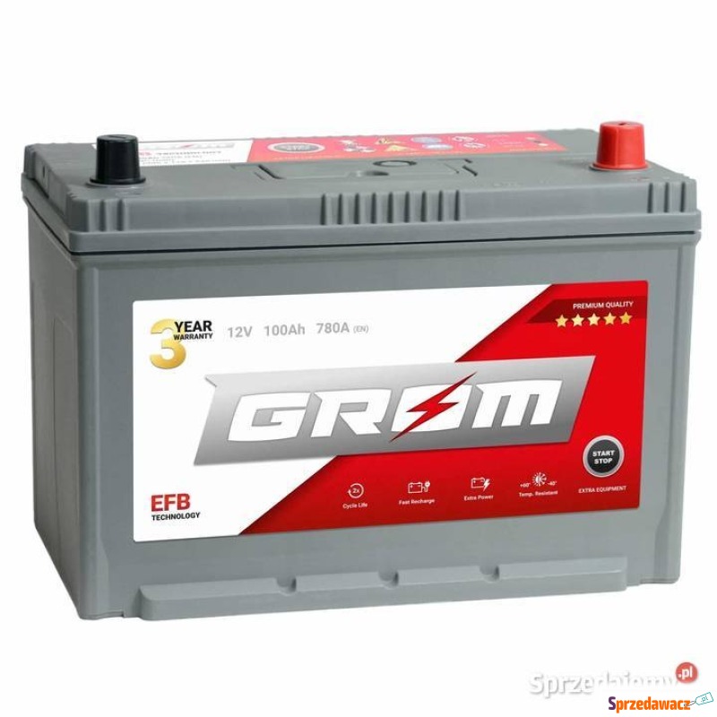 Akumulator 100Ah 780A GROM Efb start-stop japan... - Akumulatory - Gdynia