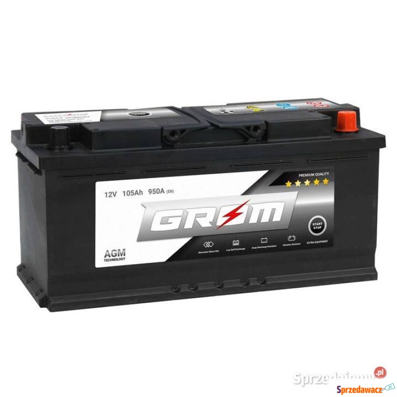 Akumulator 105Ah 950A GROM AGM...