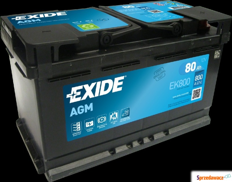 Akumulator 80Ah 800A Exide AGM...