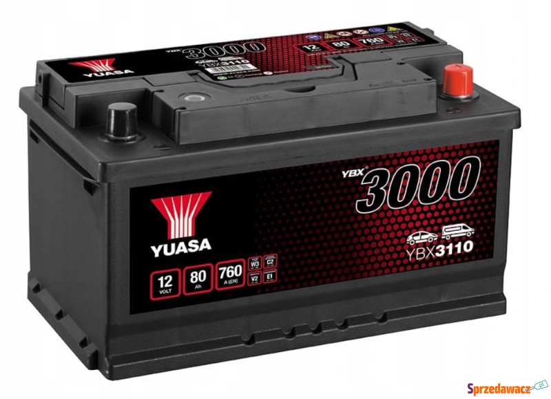 Akumulator 80Ah 760A Yuasa YBX3110...