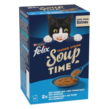 Felix Soup Time Tender Strips - Rybne smaki, 18 x 48 g