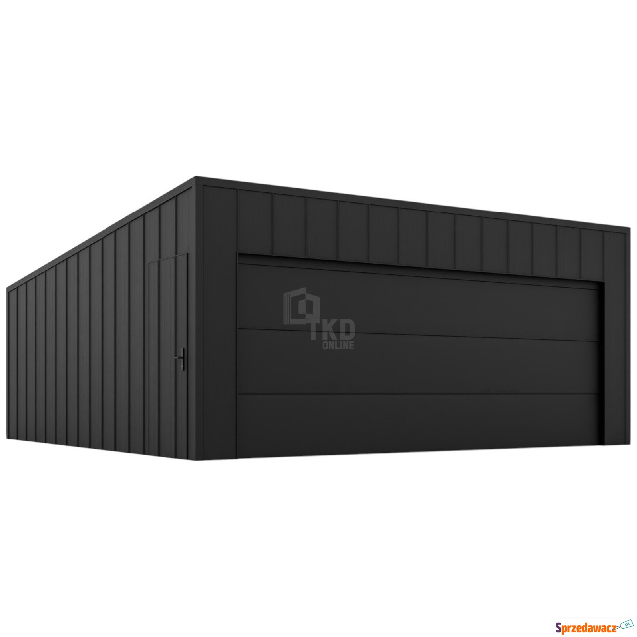 Garaż blaszany 6x6m - brama se...