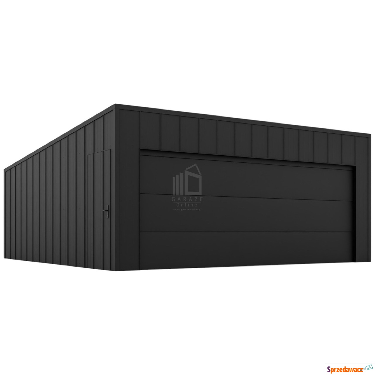 Garaż blaszany 6x6m - brama se...