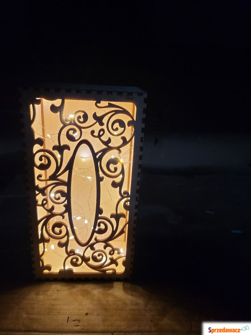 Lampa z naturalnego drewna | Boho...