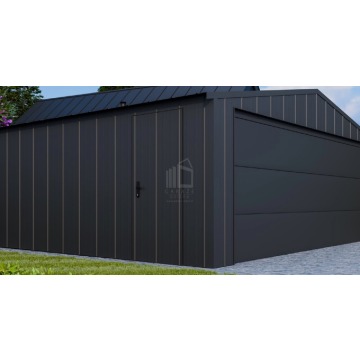 Garaż blaszany 5x4 - brama segmentowa - drzwi... - Garaże i wiaty - Chełm - zdjęcie 4