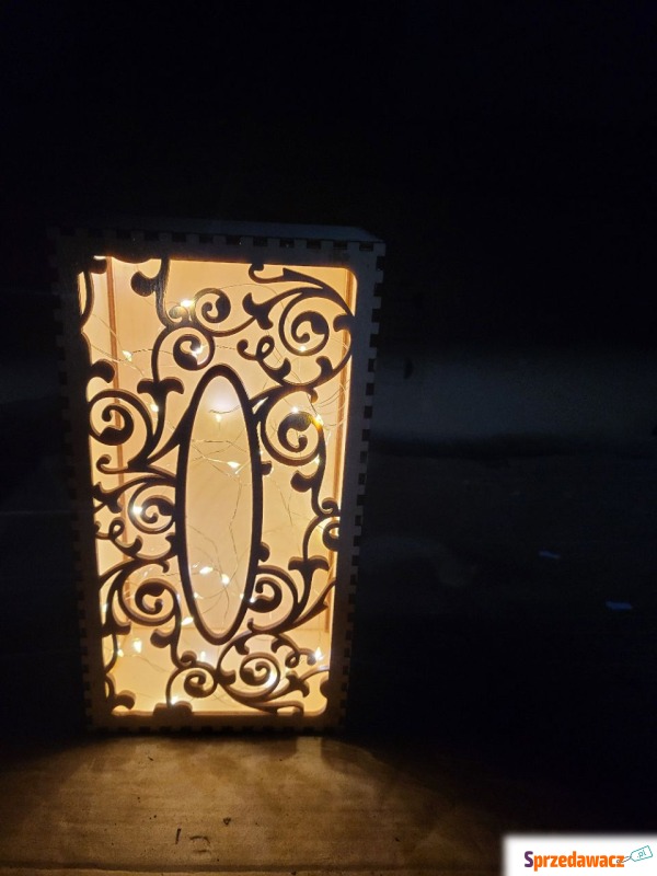 Lampa z naturalnego drewna | Boho Loft | LED - Pozostałe dekoracje - Gliwice