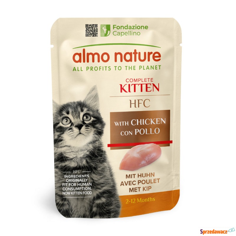 Almo Nature HFC Kitten, 6 x 55 g - Kurczak - Karmy dla kotów - Elbląg
