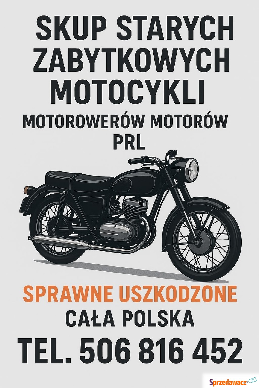 KUPIĘ stare zabytkowe motocykle...