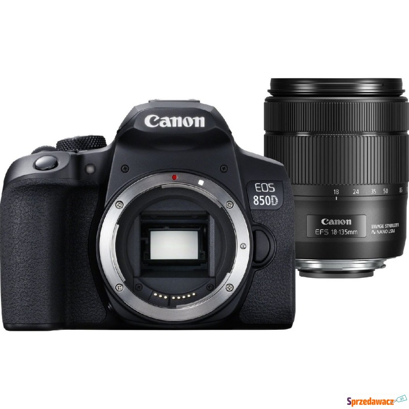 Canon EOS 850D + obiektyw EF-S 18-135mm f/3.5-5.6... - Aparaty cyfrowe - Bytom