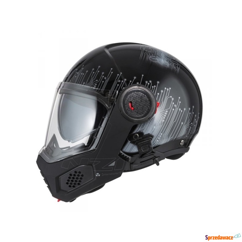 Kask Motocyklowy NZI Minimod Duo Meta Black Silver - Kaski motocyklowe - Kielce
