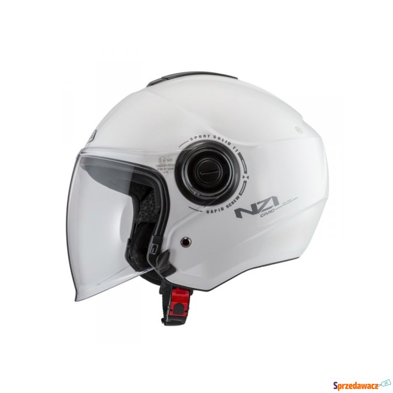 Kask Motocyklowy NZI Civic Solid Nouveau White - Kaski motocyklowe - Dąbrowa Górnicza