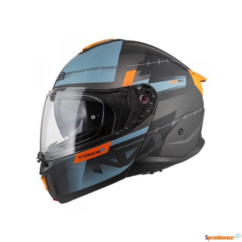 Kask Motocyklowy NZI Combi 3 Duo Metric Antracite... - Kaski motocyklowe - Legnica