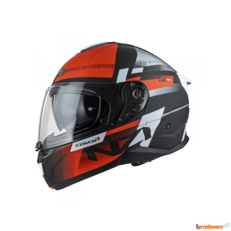 Kask Motocyklowy NZI Combi 3 Duo Metric Black... - Kaski motocyklowe - Gdańsk