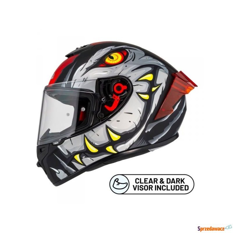 Kask Motocyklowy NZI Trendy Stream Raptor Black... - Kaski motocyklowe - Łódź