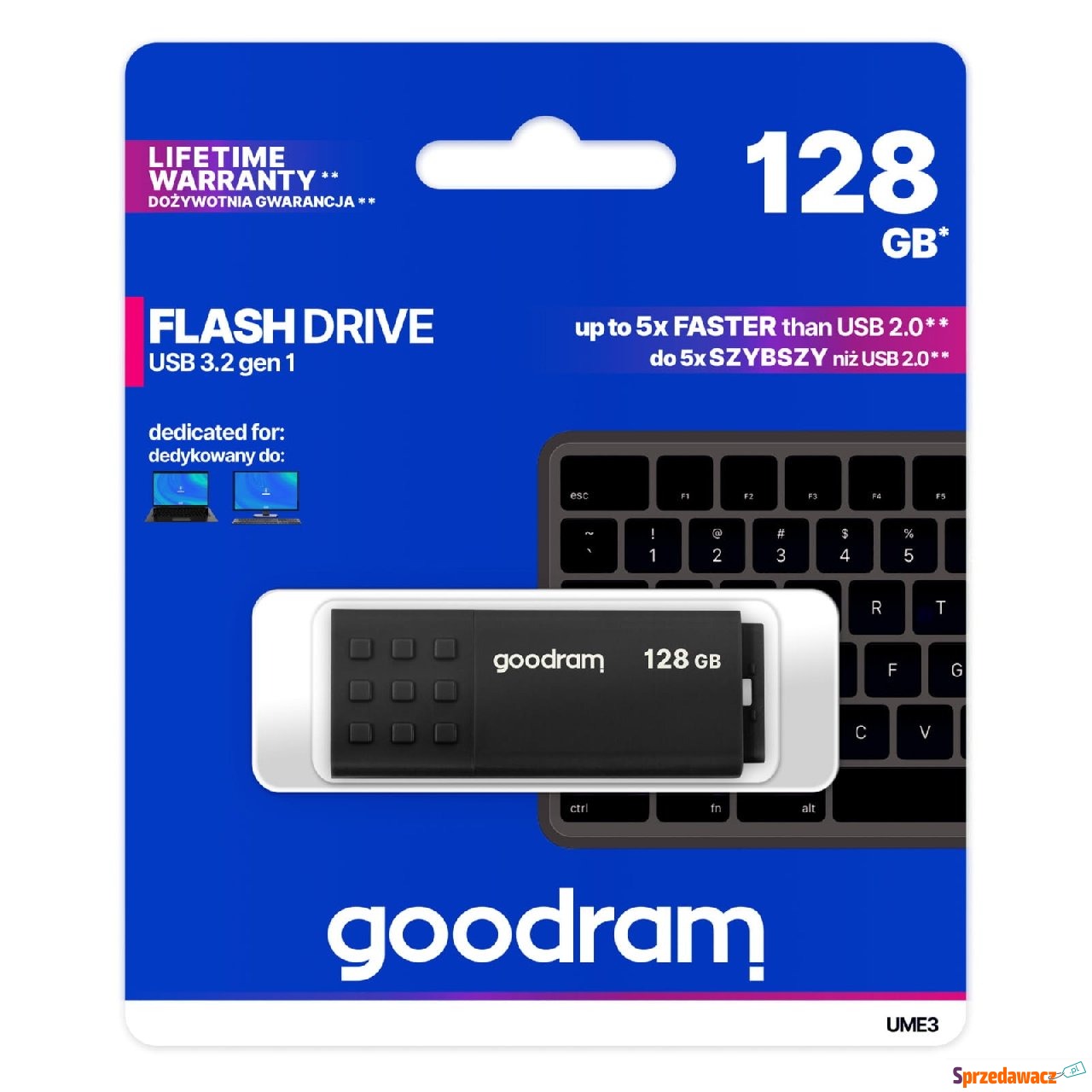 Pendrive USB-A 3.2 Gen 1, Goodram...