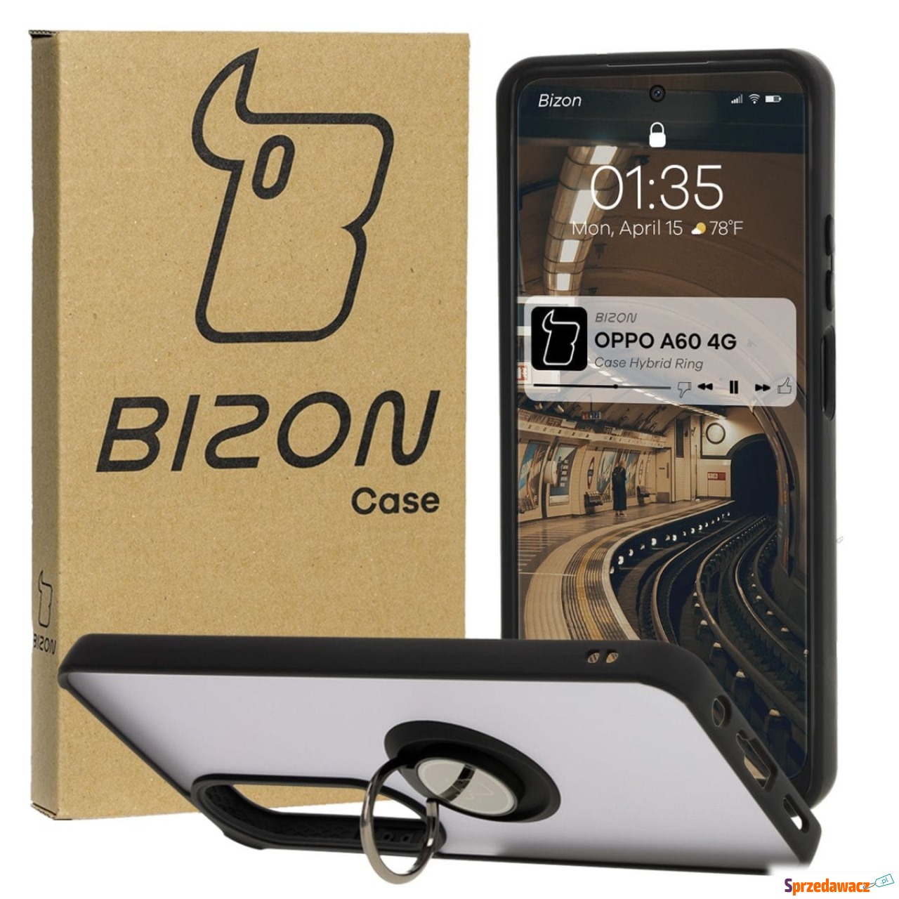 Etui z uchwytem na palec Bizon...