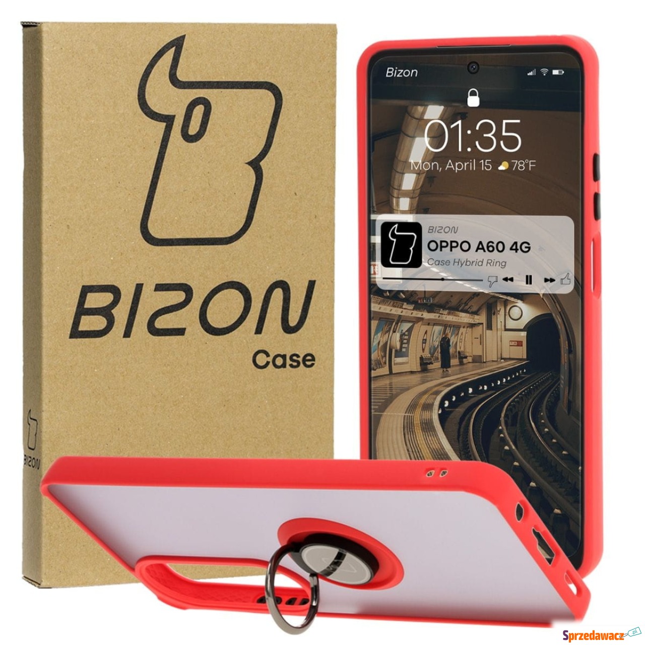 Etui z uchwytem na palec Bizon...