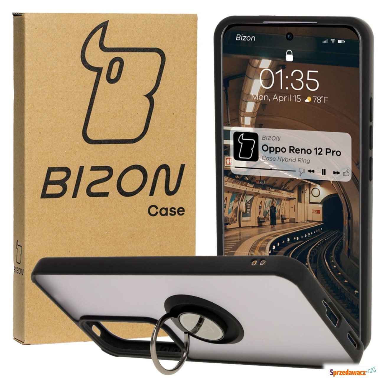 Etui z uchwytem na palec Bizon...