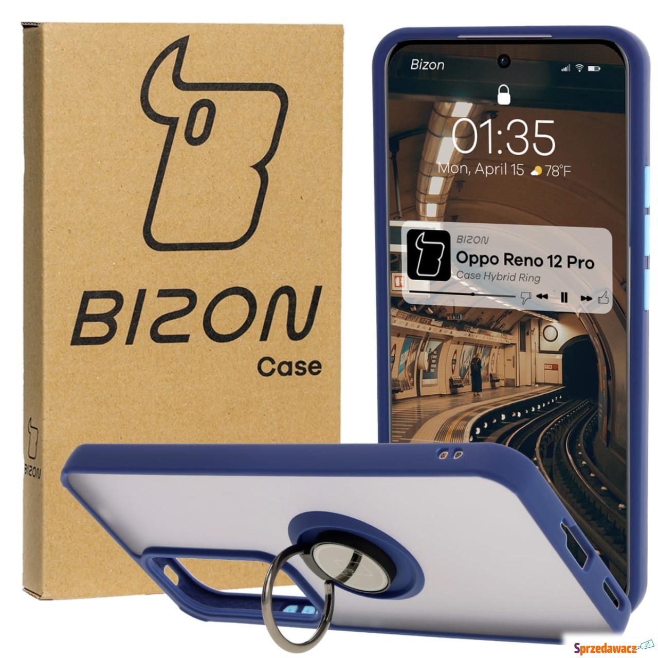 Etui z uchwytem na palec Bizon...