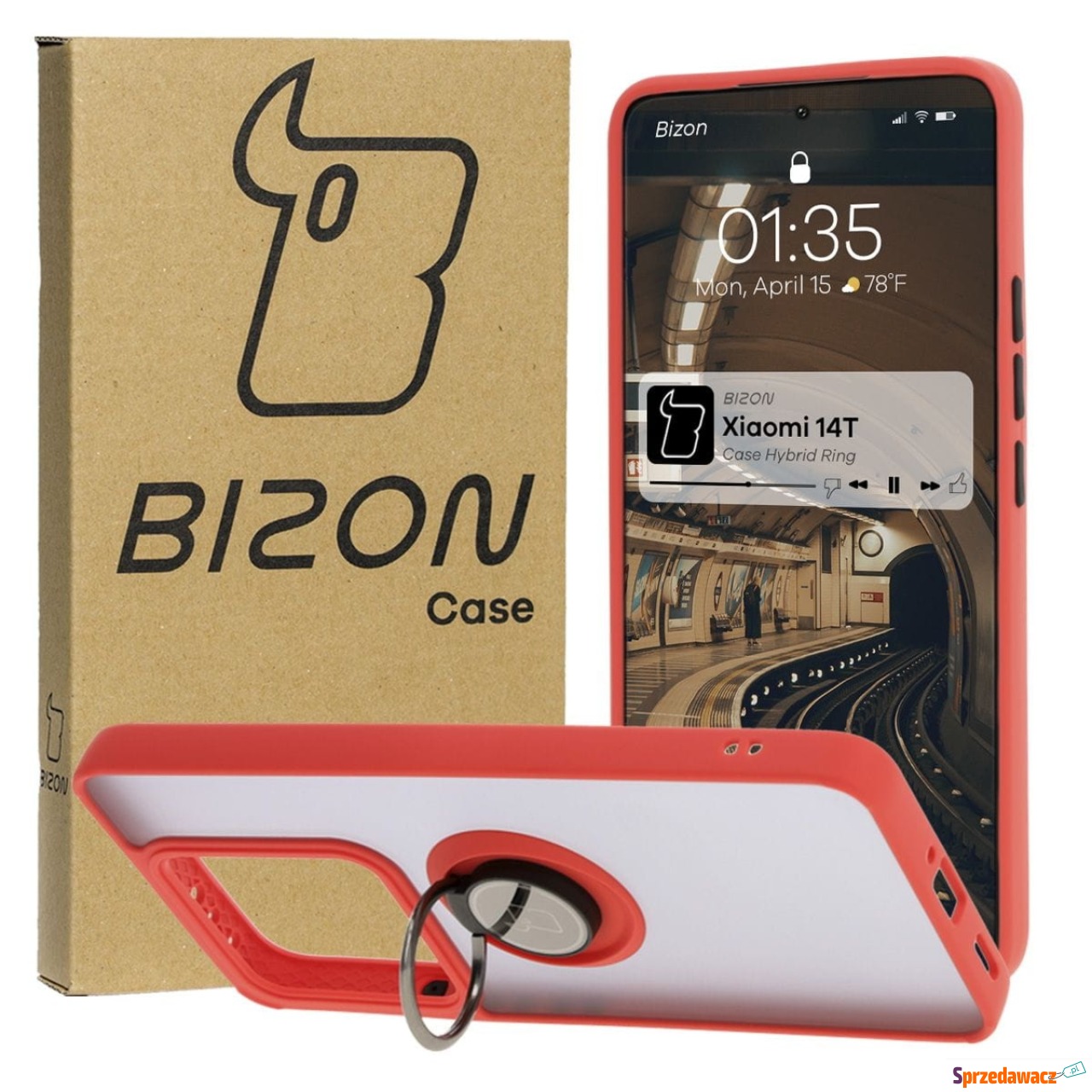 Etui z uchwytem na palec Bizon...