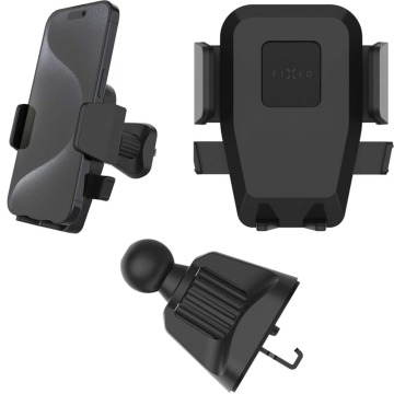 Uchwyt samochodowy Fixed  Iconiq Lock do kratki nawiewu, czarny  