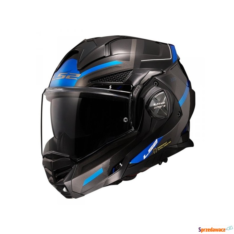 LS2 KASK SYSTEMOWY FF901 ADVANT X SPECTRUM BL/TI/B - Kaski motocyklowe - Elbląg