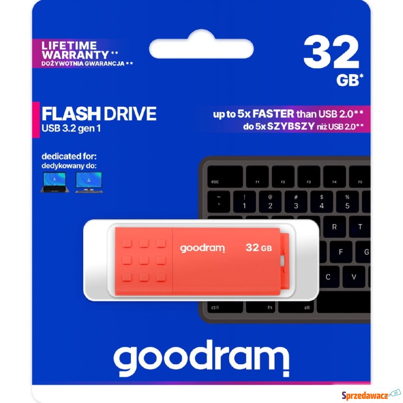 Pendrive USB-A 3.2 Gen 1, Goodram UME3 32GB,... - Pamięć flash (Pendrive) - Ciechanów