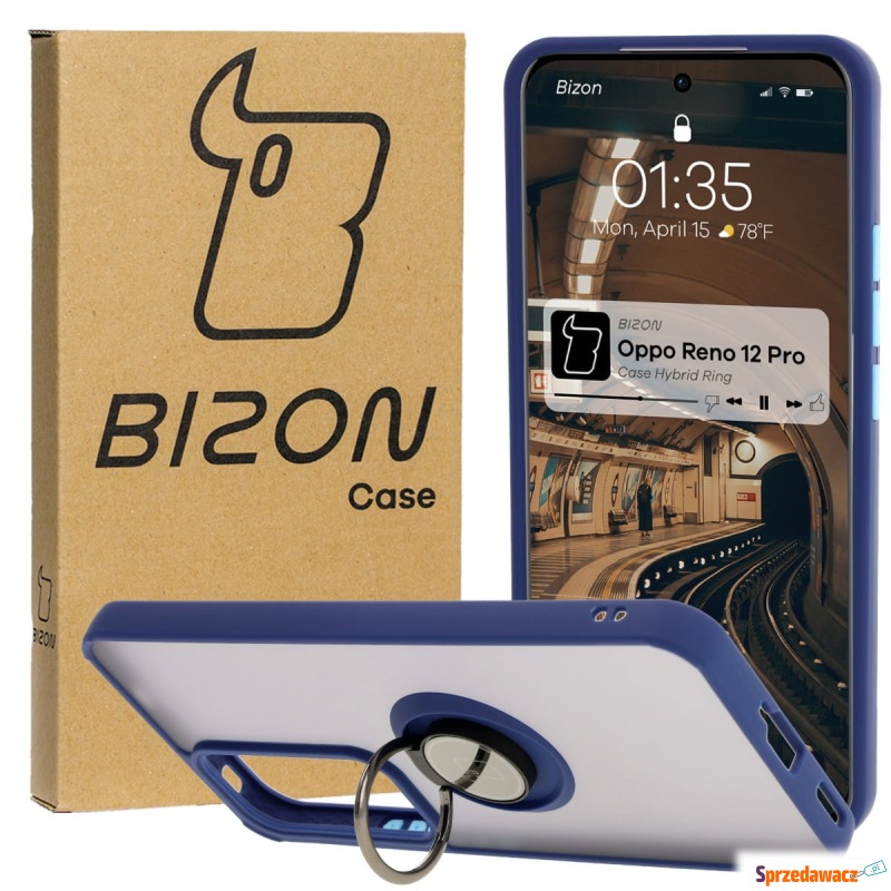 Etui z uchwytem na palec Bizon Case Hybrid Ring... - Etui na smartfony - Zamość