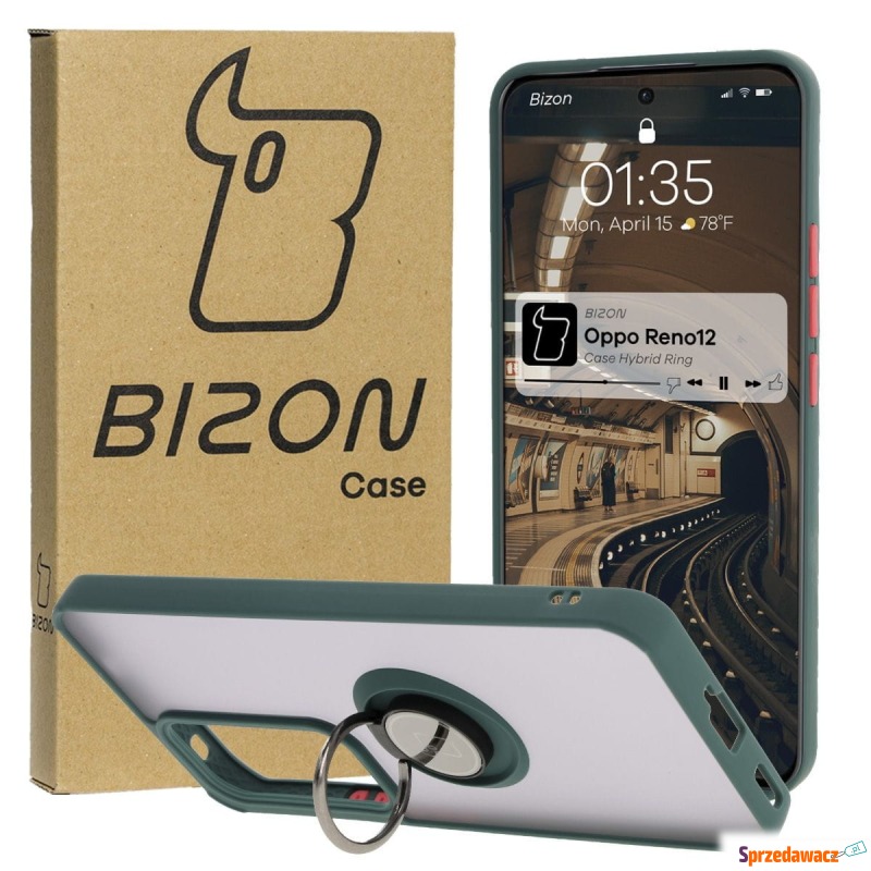 Etui z uchwytem na palec Bizon Case Hybrid Ring... - Etui na smartfony - Kielce