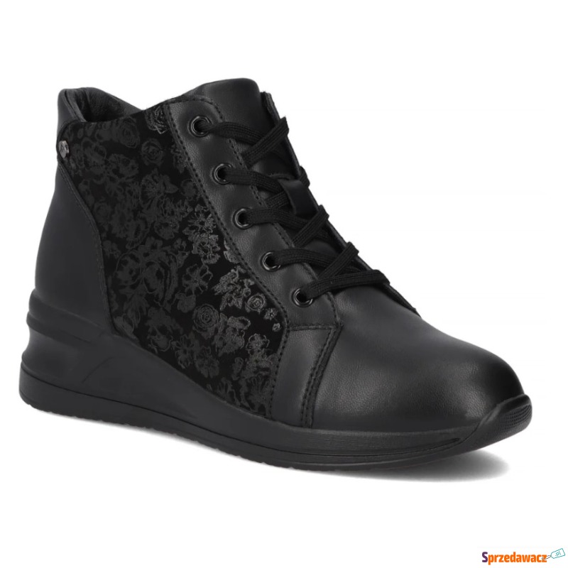 Czarne skórzane botki damskie Filippo DBT7280/25 - Botki damskie - Toruń