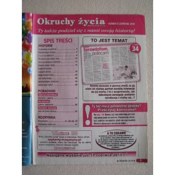 Magazyn Okruchy życia  nr 6 (56) z 2015 r. Hi... - Czasopisma, prasa - Brzegi - zdjęcie 2
