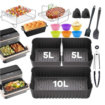 Formy silikonowe Zestaw do frytkownicy Cosori Dual Blaze Twinfry XXL 10L