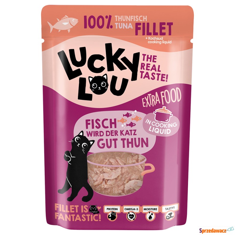 Lucky Lou Extra Food, 12 x 70 g - Filet z tuń... - Karmy dla kotów - Słupsk